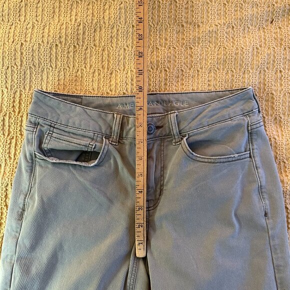 American Eagle Outfitters Tomgirl Super Stretch Pants - 2 Short, Sage Green - Picture 9 of 10